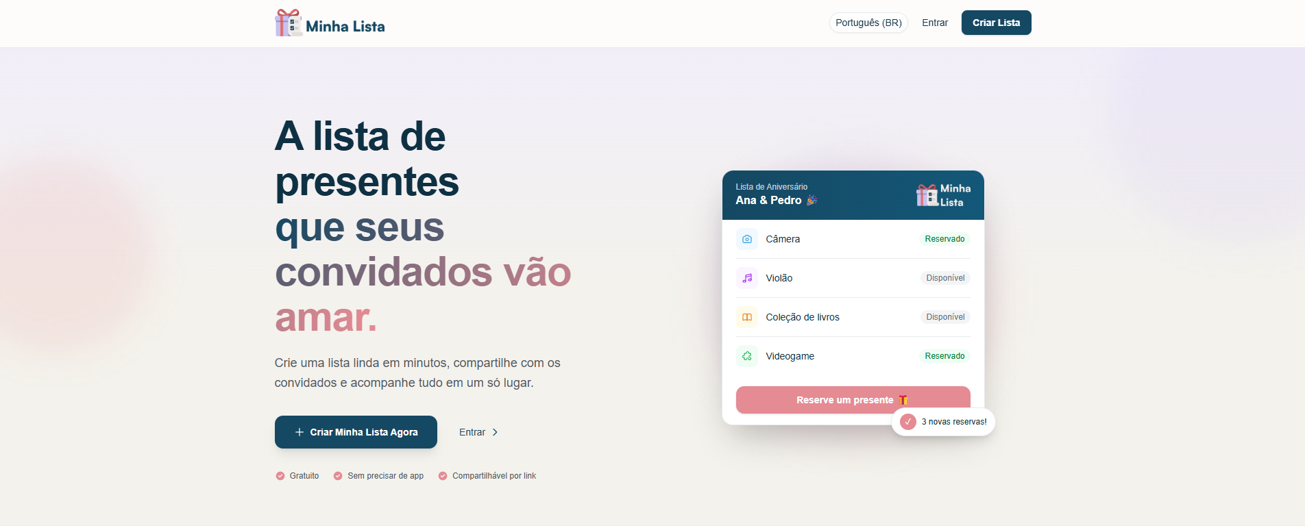 Minha Lista — Listas de Eventos Colaborativas